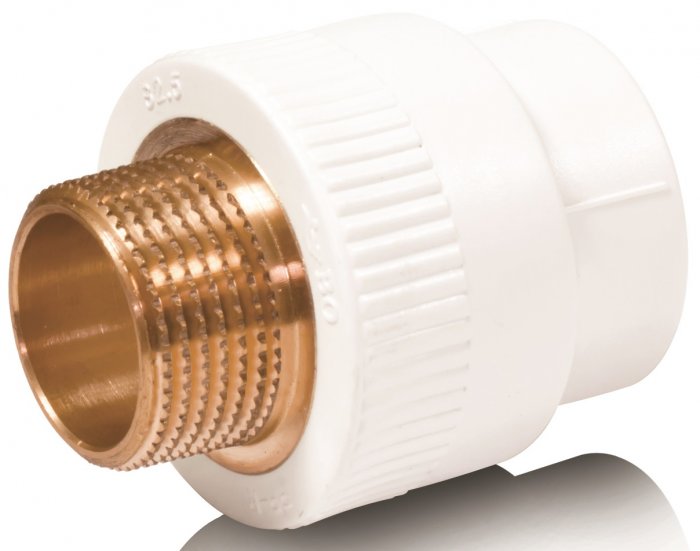 Муфта комбинированная с наружной резьбой - Blue Ocean